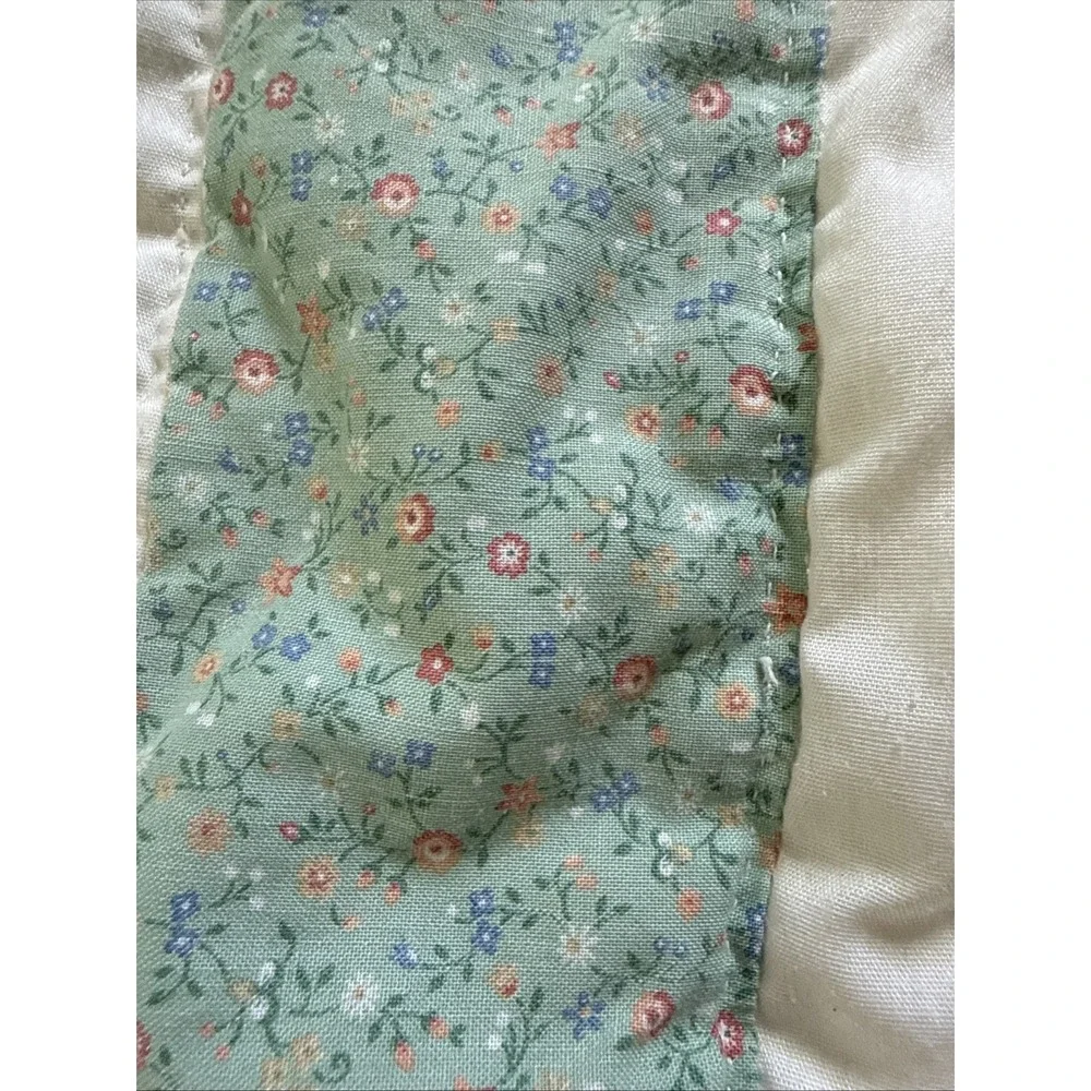 Cute Vintage Cottage Core Duck/Goose Handmade Baby Crib Quilt 50x33